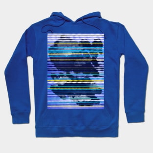 Blue, green, teal and gray Watercolor design simple Hoodie